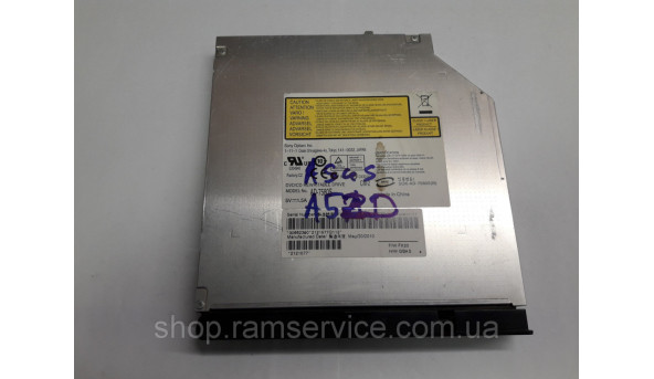 CD / DVD привод AD-7580S для ноутбука Asus A520, б / у - 296719