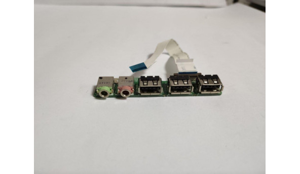 Додаткова плата, з роз'ємами  USB та Audio, для ноутбука Packard Bell Ares GP, 32PB2UB0010, DA0PB2TB8E0, б/в, без пошкоджень