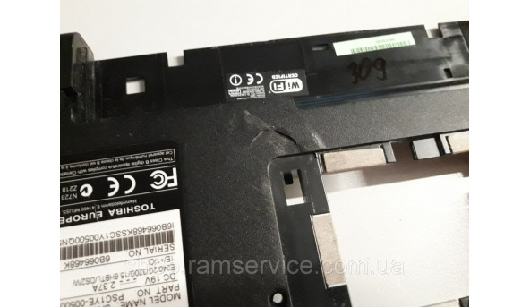 Нижняя часть корпуса для ноутбука Toshiba C660D-14E, б / у