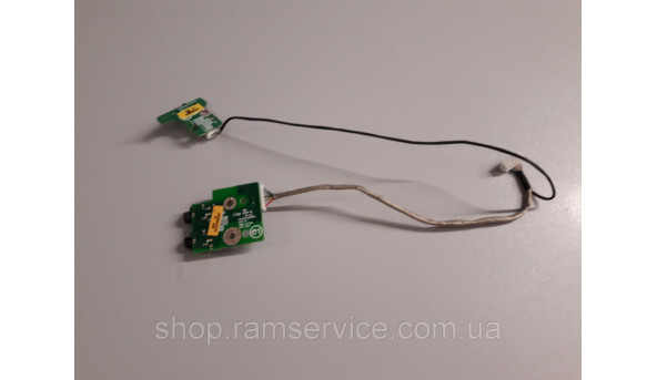 Audio плата та кнопка включення Wi Fi для ноутбука Dell Inspiron 1721, DAGX2TH18C0, DA0GX2AB8B0, б/в - 296887