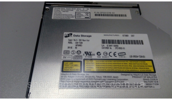 CD/DVD привід для ноутбука Fujitsu LifeBook S7210, GSA-T20N, б/в - 296899