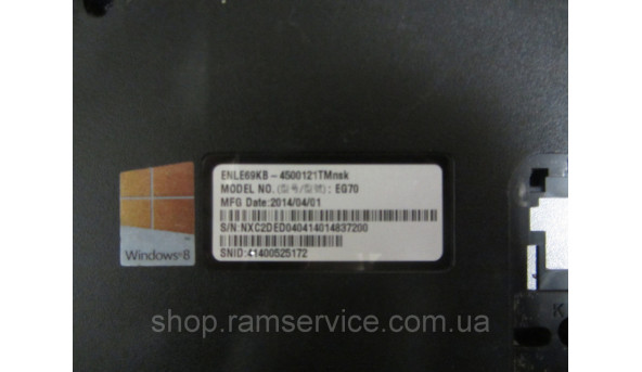 Корпус Packard Bell ENLE69KB, б/в - 296920