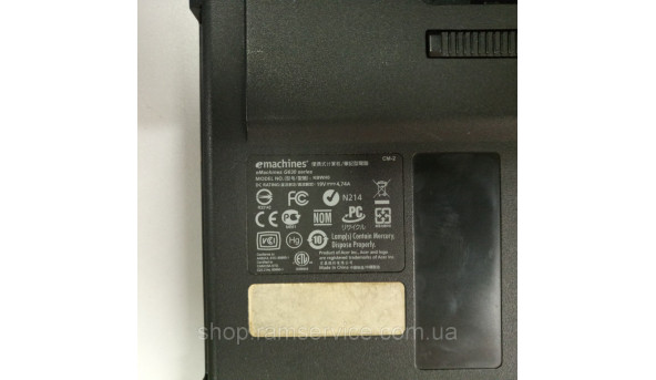 Корпус для ноутбука eMachines G630, б/в - 296960