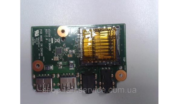 Плата картридера, USB и аудио для ноутбука MEdion MD99090, * A15YA IO Board REV 2.0, б / у - 296987