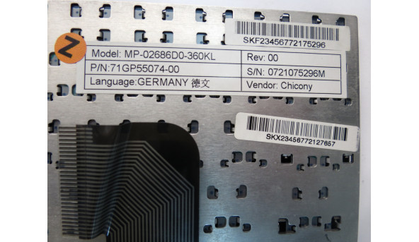 Клавіатура для ноутбука Fujitsu Amilo PI 2550, PI2540, PI 4406, PI2510, PA 2510,, б/в - 296989