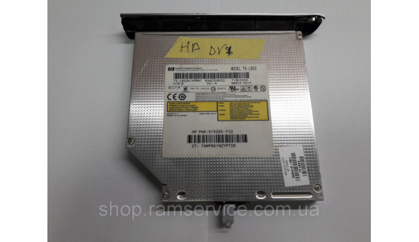 CD/DVD привід TS-L633 для ноутбука HP DV7, б/в - 297022