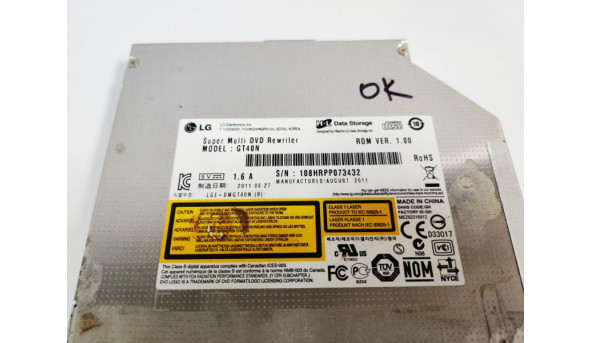 CD / DVD привод GT40N для ноутбука Lenovo g550 б / у - 297044