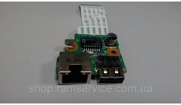 Плата USB, Ethernet для ноутбука HP Pavilion 17 E Series, HP 15-E, *DA0R65TB6D0, Б/В - 297296