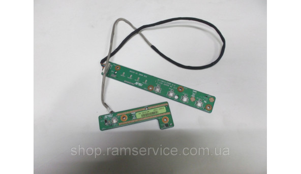 Кнопка включения, медиа плата для ноутбука Asus A7SV, A7S, A7SN, * 08G27AS0211Q REV 1.1, б / у