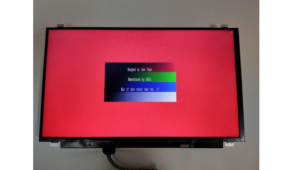 Матриця  SAMSUNG,  LTN156AT35-H01,  15.6'', LCD,  HD 1366x768, 40-pin, Slim, б/в, Присутні засвіти, помітні на всіх кольорах, та є потертість від клавіатури