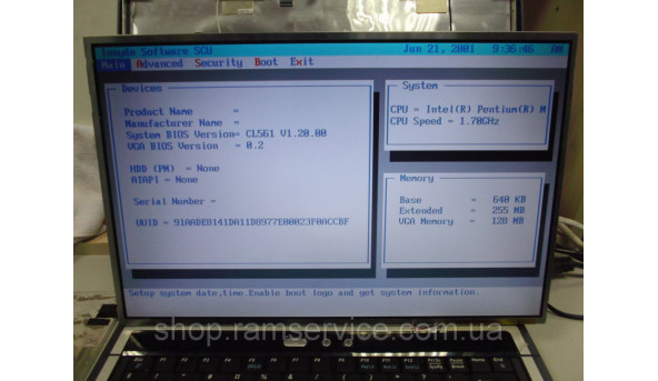 Матриця CHI MEI N154l2 -L02 Rev.C1 15.4'' LCD, б/в