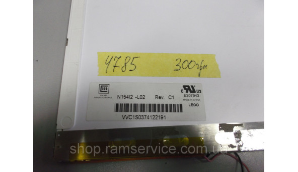Матрица CHI MEI N154l2 -L02 Rev.C1 15.4 '' LCD, б / у - 297631