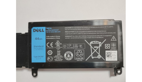 Батарея, акумулятор, для ноутбука Dell Inspiron 14z, 14z-5423, Li-ion Battery, 3800mAh, 44Wh, 11.1V, б/в. Оригінал, НЕРОБОЧА