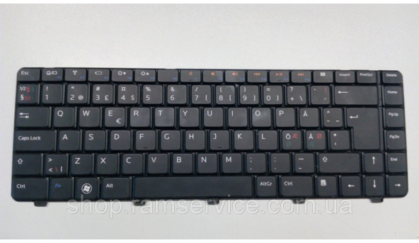 Клавіатура для ноутбука Dell Inspiron M301Z, M3012, V100803BK1, DELH-T9G7W, б/в