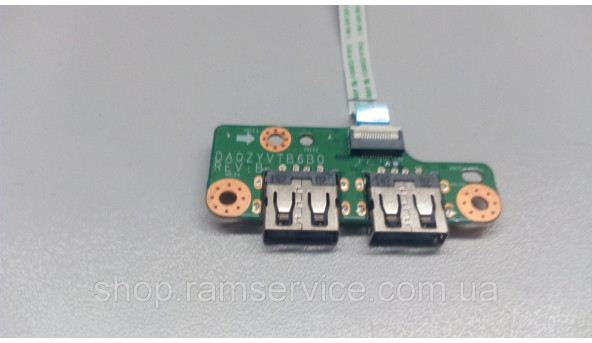 Додаткова плата, Роз'єм USB, для ноутбука ACER Aspire E5-771, ZYW, DA0ZYVTB6B0 Б/В