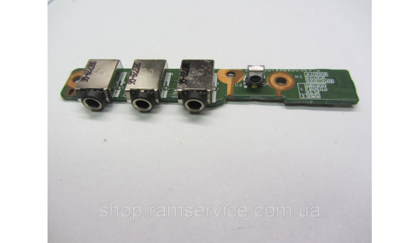 Роз’єми audio для ноутбука HP Pavilion dv5-1000, *DA0QT6AB6D0 REV:D, DAQT6AAB8D0 REV:D, б/в - 298021