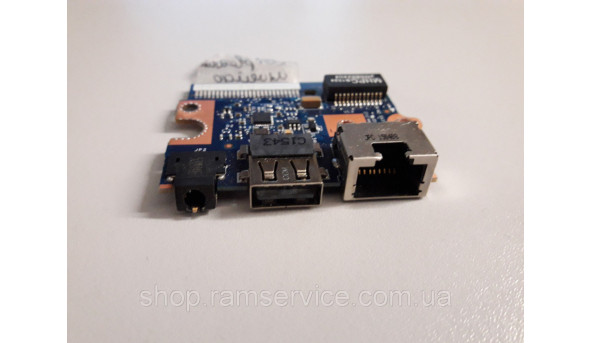 USB, Audio, Ethernet роз'єми для ноутбука Toshiba Satellite C55, LS-B303P, б/в