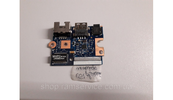 USB, Audio, Ethernet роз'єми для ноутбука Toshiba Satellite C55, LS-B303P, б/в - 298083