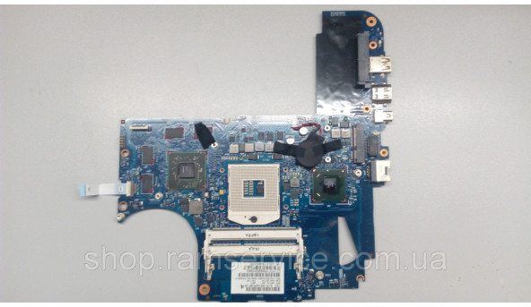 Материнська плата для ноутбука HP Envy 14-2090eo, 6050A2443401.  Стартує, робоча, залочений BIOS, пошкоджений роз'єм клавіатури.  Відео: ATI 216-0810005 Mobility Radeon HD 6750