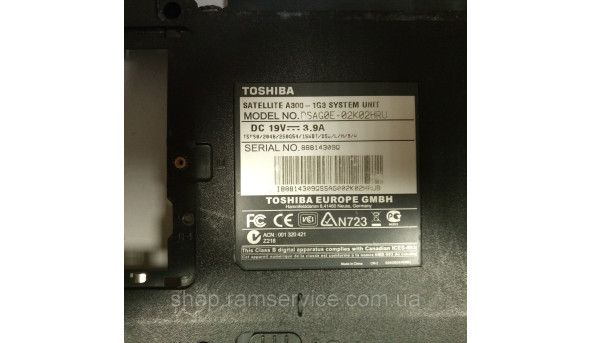 Корпус TOSHIBA A300, б/в - 298310