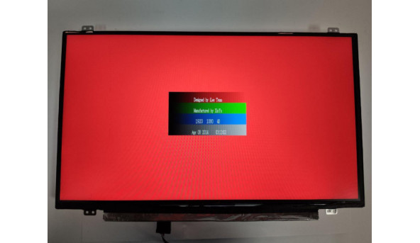 Матриця InnoLux,  N140HCE-EAA Rev.C4,  14.0'', LCD,  Full HD 1920x1080, IPS, 30-pin, Slim, б/в, Є подряпина яка впливає на зображення (фото)