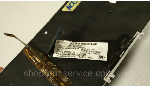 Клавиатура с подсветкой для ноутбука Acer Aspire M3-581, M5-581, V5-531, V5-551, V5-571, б / у - 298344