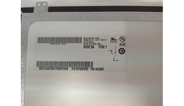 Матрица AU Optronics B140RTN03 14.0 '' LED Slim, б / у - 298375