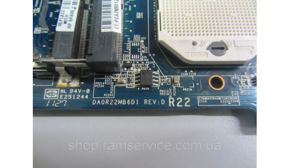 Материнская плата HP Pavilion G6, DA0R22MB6D1, Rev: D, б / у - 298388