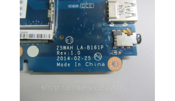 Материнская плата Acer E5-511, LA-B161P, Rev: 1.0, б / у - 298392