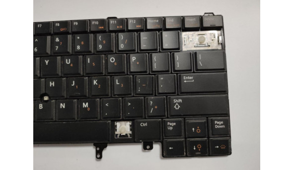 Клавіатура для ноутбука Dell Latitude E6230, E6220, E6230, E6330, E6320, 12.5", б/в. Є відсутні клавіші (фото). Клавіатура тестована, робоча. - 298399