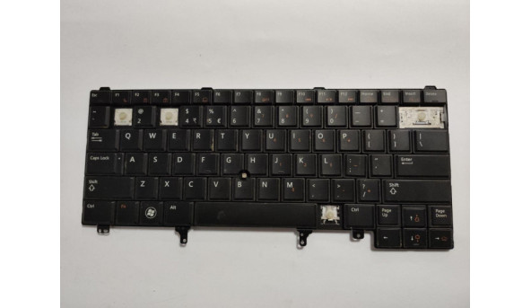 Клавіатура для ноутбука  Dell Latitude E6230, E6220, E6230, E6330, E6320, 12.5", б/в. Є відсутні клавіші (фото). Клавіатура тестована, робоча.