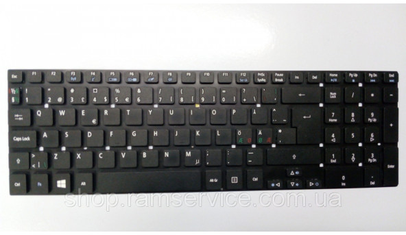 Клавіатура для ноутбука  Acer Extensa 2508, 2509, 2510, 2510G, EX2510G-53DE, Z5WBH, 38H2, 2510-36FS, ex2510g-3, б/в