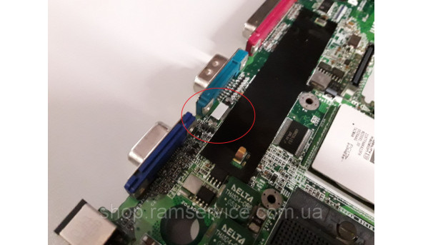 Материнская плата Dell Latitude D610, PWB H3844 REV: AOO DAO JM5MBAG9 REV: G, б / у - 298499