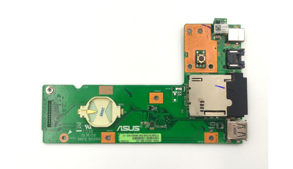Плата живлення з USB Card Reader Ethernet роз'ємами та кнопкою включення для ноутбука Asus A52 K52 X52 (60-NXMDC1000-E01) Б/В