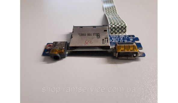 Card Reader плата с USB Audio разъемами для ноутбука Lenovo G500S G505S LS-9901P Б/У