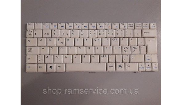 Клавіатура для ноутбука MSI U100, S1N-1EDN341-SA0, б/в