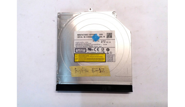 CD/DVD привід UJ892 для ноутбука Fujitsu E752, Б/В, в хорошому стані, без пошкоджень.
