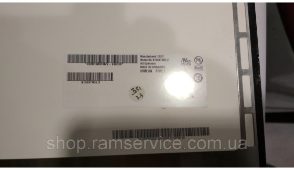 Матрица AU Optronics B156XTN03.2 1366x768 15.6 "LED Slim, б / у - 298643