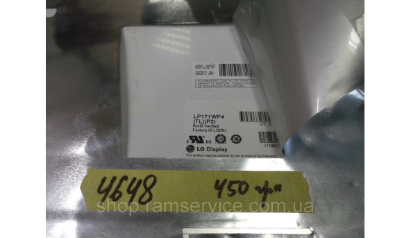 Матриця LG LP171WP4 (TL)(P2) 17.1'' LCD, б/в - 298760