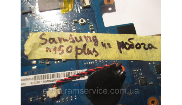 Материнская плата Samsung N150 Plus, PONTIAC-R Rev: PR1.0 (100415) 4, SLBMG, Intel Atom N450, б / у - 298821