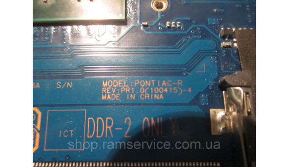 Материнская плата Samsung N150 Plus, PONTIAC-R Rev: PR1.0 (100415) 4, SLBMG, Intel Atom N450, б / у - 298821