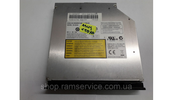 CD/DVD привід DS-8A3S для ноутбука Asus K50AD, б/в - 298850