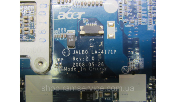 Материнська плата Acer Aspire 5530, JALBO LA-4171P, Rev:1.0, б/в - 298885