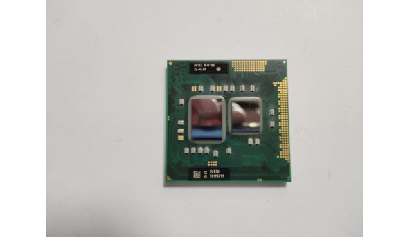 Процесор Intel Core i5-460M, SLBZW, тактова частота 2.53  ГГц, TurboBoost 2.80 ГГц, 3 МБ кеш-пам'яті, Socket  BGA1288, PGA988, б/в.  Протестований, робочий