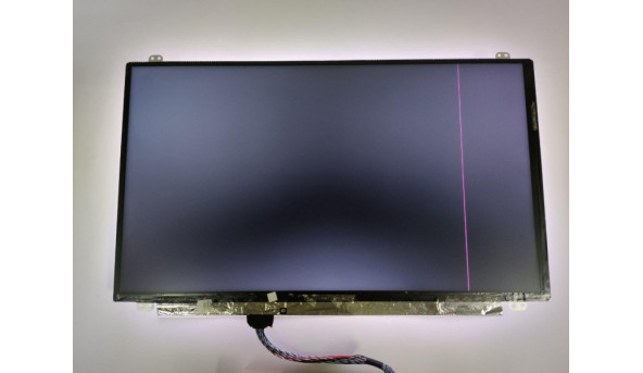 Матриця Innolux, N156HGE -LA1 Rev:C1, 15.6", 40-pin, LCD, Full HD 1920x1080, Slim, б/в, Є вертикальна полоса, на синьому фоні у лівому куті появляється засвіт, на всіх інших кольорах немає - 299044