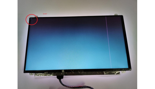 Матриця Innolux, N156HGE -LA1 Rev:C1, 15.6", 40-pin, LCD, Full HD 1920x1080, Slim, б/в, Є вертикальна полоса, на синьому фоні у лівому куті появляється засвіт, на всіх інших кольорах немає - 299044