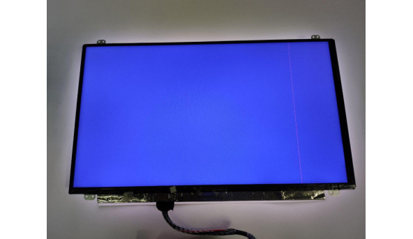 Матриця Innolux, N156HGE -LA1 Rev:C1, 15.6", 40-pin, LCD, Full HD 1920x1080, Slim, б/в, Є вертикальна полоса, на синьому фоні у лівому куті появляється засвіт, на всіх інших кольорах немає - 299044