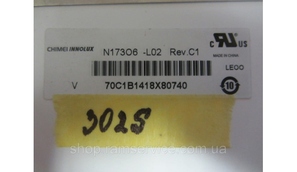Матрица CHIMEI N173O6-L02 Rev.C1 17.3 "LED, б / у - 299046