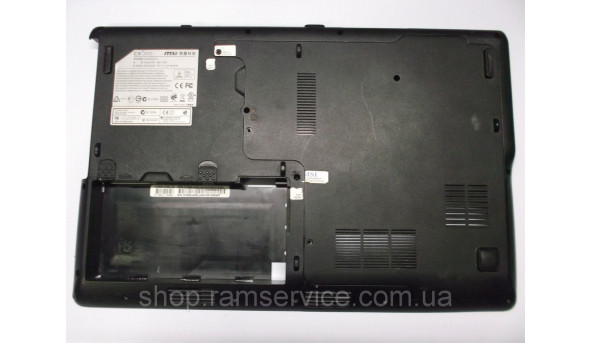 Нижняя часть корпуса для ноутбука MSI CX500, MS-1682, б / у - 299150