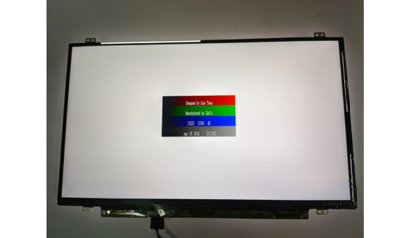 Матриця  LG Display,  LP140WF3 (SP)(D1),  14.0'', LCD,  FHD 1920x1080, IPS, 30-pin, Slim, б/в, Присутні незначні сліди від клавіатури (фото), при роботі їх невидно